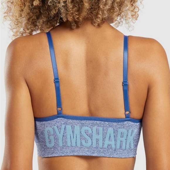 Gymshark Other - Gymshark Flex Strappy Sports Bra NWOT Light Support Earl Blue Mari Size Medium